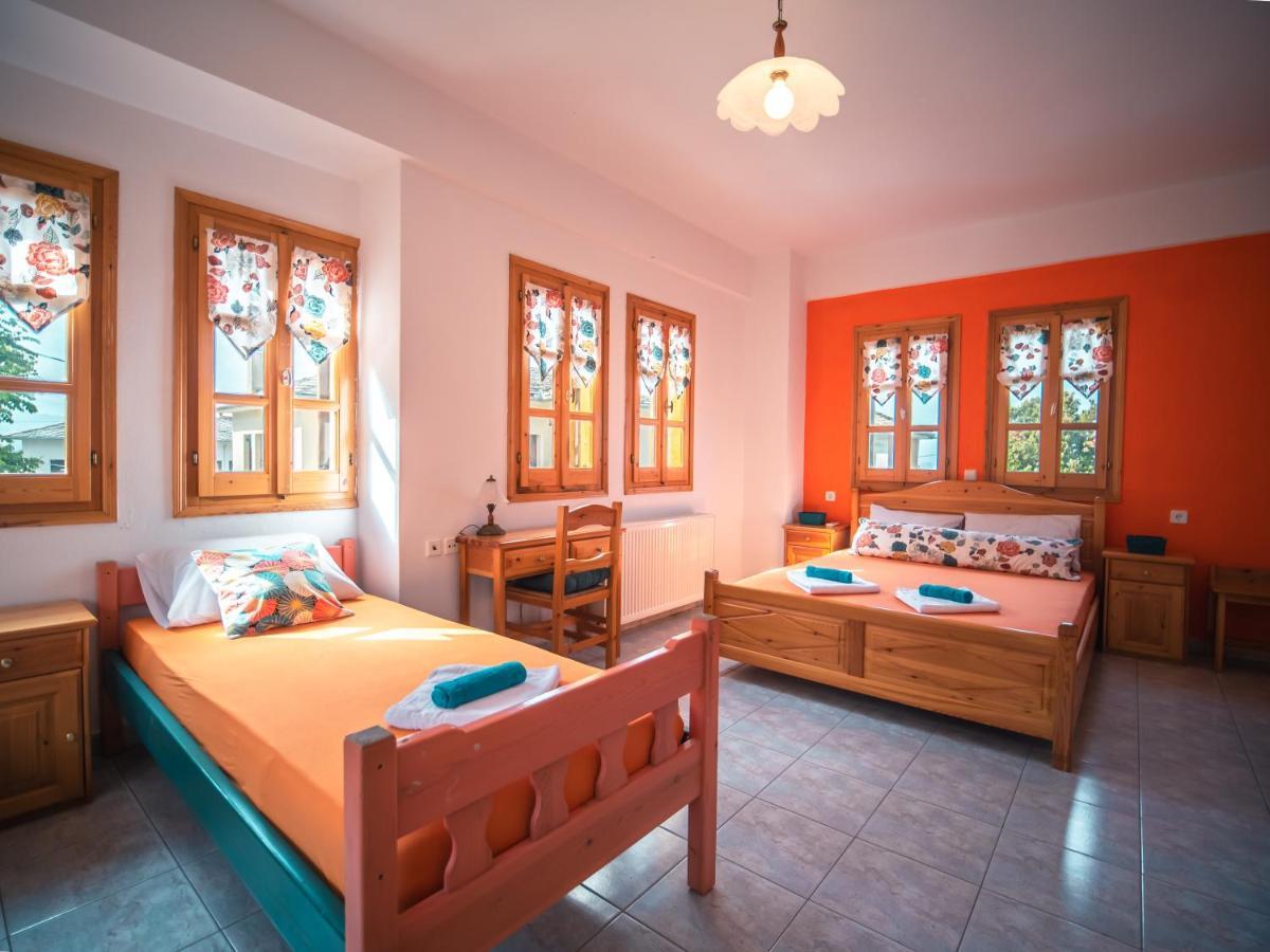 Orange House For Big Families In Damouchari - Delicious Houses Bagian luar foto