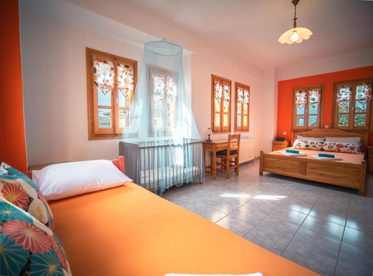 Orange House For Big Families In Damouchari - Delicious Houses Bagian luar foto